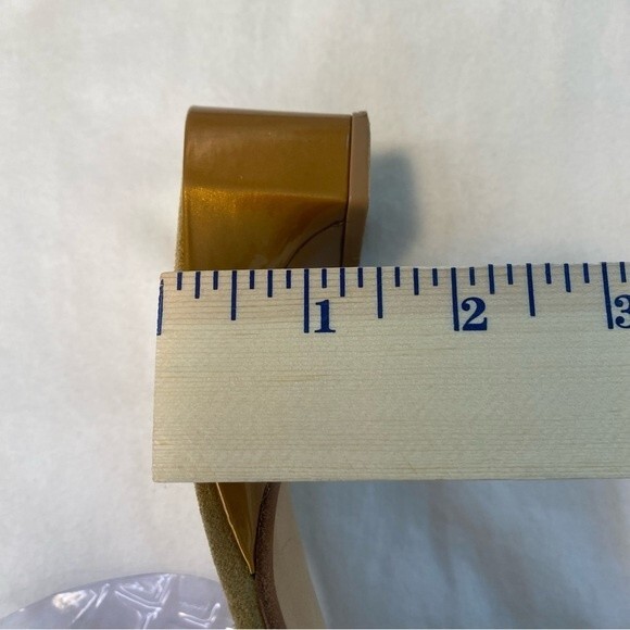 Stuart Weitzman Sandals Suede Brocade Square Toe Block Heel Retro SZ 6.5 - Picture 11 of 14